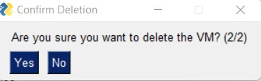 Second confirmation popup